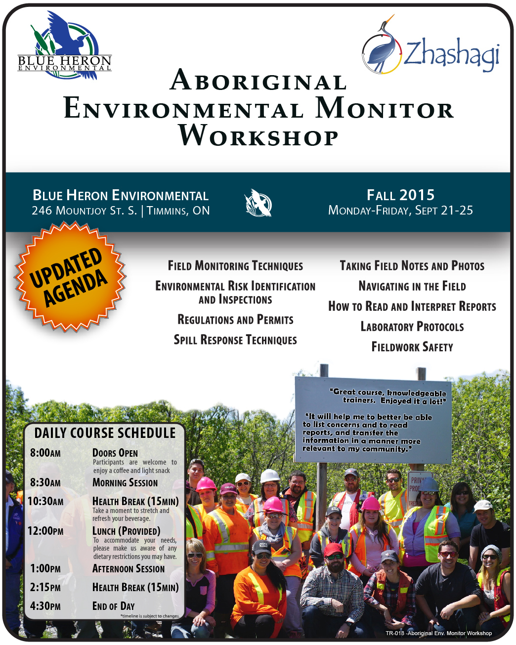 Aboriginal Environmental Monitor Workshop