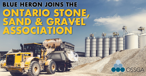 We joined the Ontario Stone, Sand and Gravel Association
