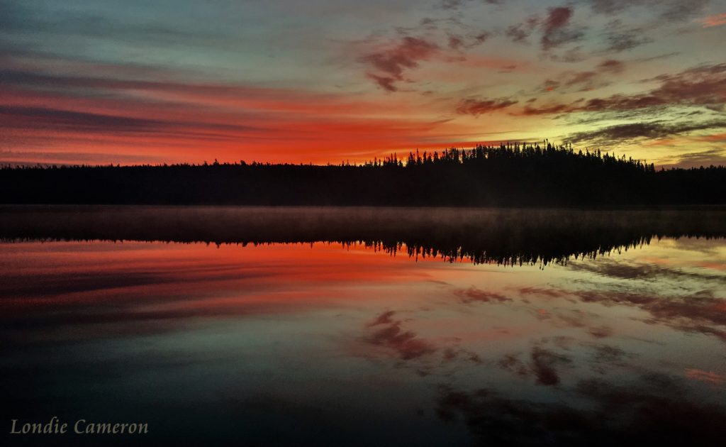 Mattagami Lake Fall Sunrise by Londie Cameron