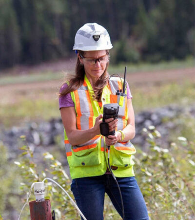 Renée Bausch fieldwork Red Lake, Ontario