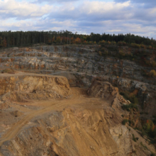 Open-pit mine site in Ontario