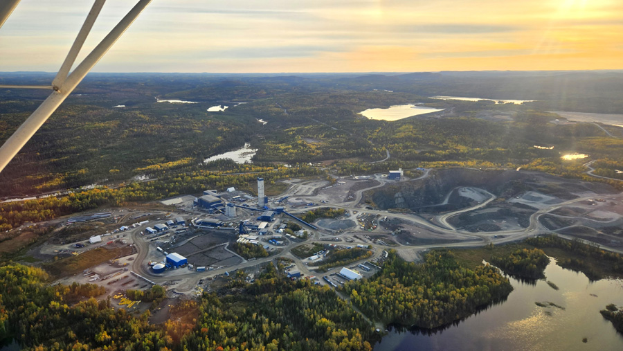 Fall Fly-By at Young-Davidson Mine